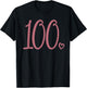 100th Birthday, , One Hundred Number 100 Years Old T-Shirt - T-Shirt | Black