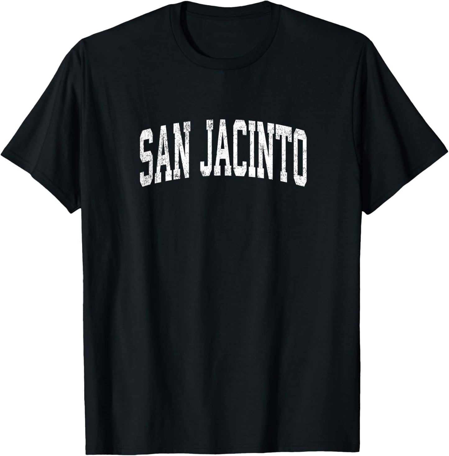 San Jacinto California CA Vintage Athletic Sports Design T-Shirt - T-Shirt | Black