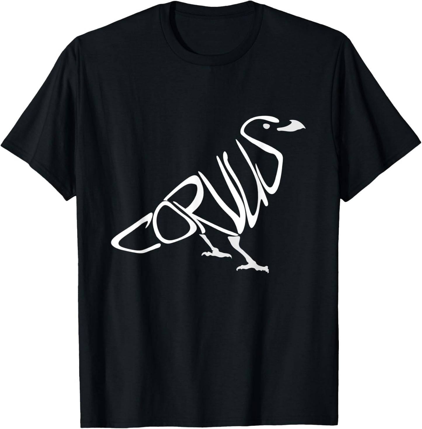 Corvus, Crow, Raven, Jackdaw, Rook, , Men's, Women's T-Shirt - T-Shirt | Black