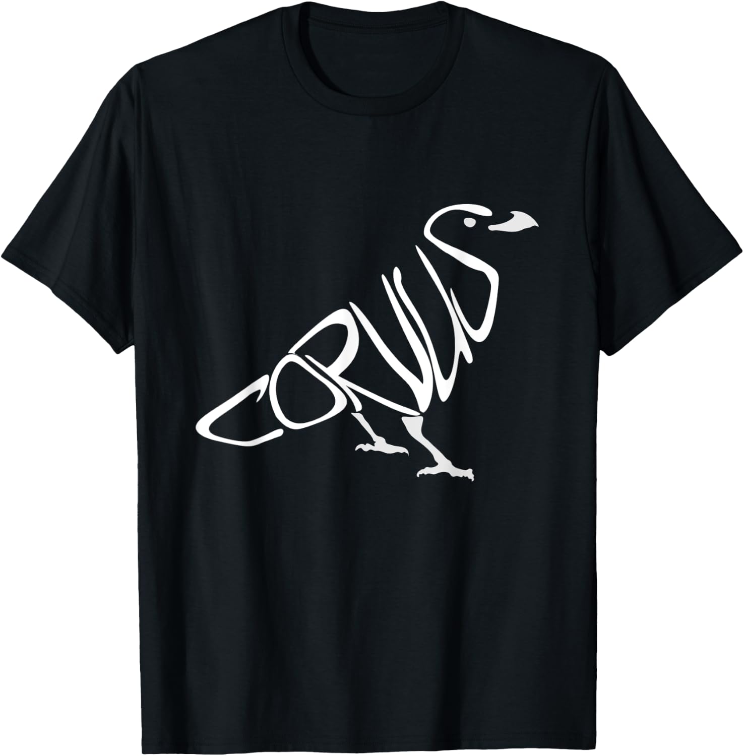 Corvus, Crow, Raven, Jackdaw, Rook, , Men's, Women's T-Shirt - T-Shirt | Black