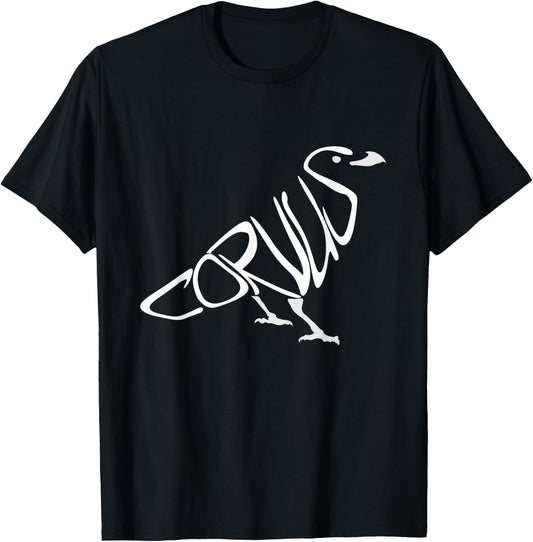 Corvus, Crow, Raven, Jackdaw, Rook, , Men's, Women's T-Shirt - T-Shirt | Black