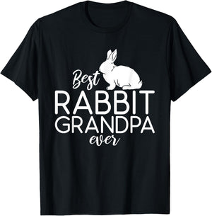 Best Rabbit Grandpa Ever Cute Rabbit Lover T-Shirt - T-Shirt | Black