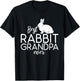 Best Rabbit Grandpa Ever Cute Rabbit Lover T-Shirt - T-Shirt | Black