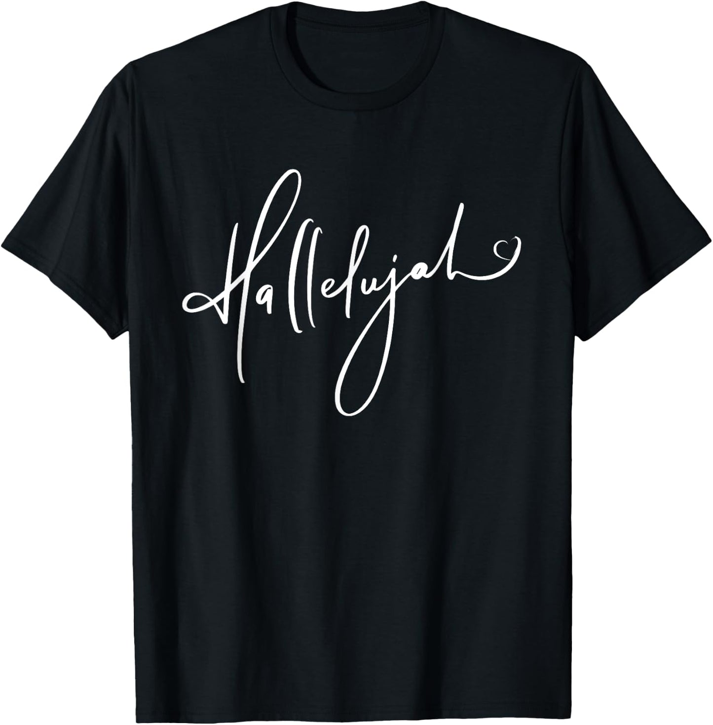 Christian | Hallelujah typography T-Shirt - T-Shirt | Black