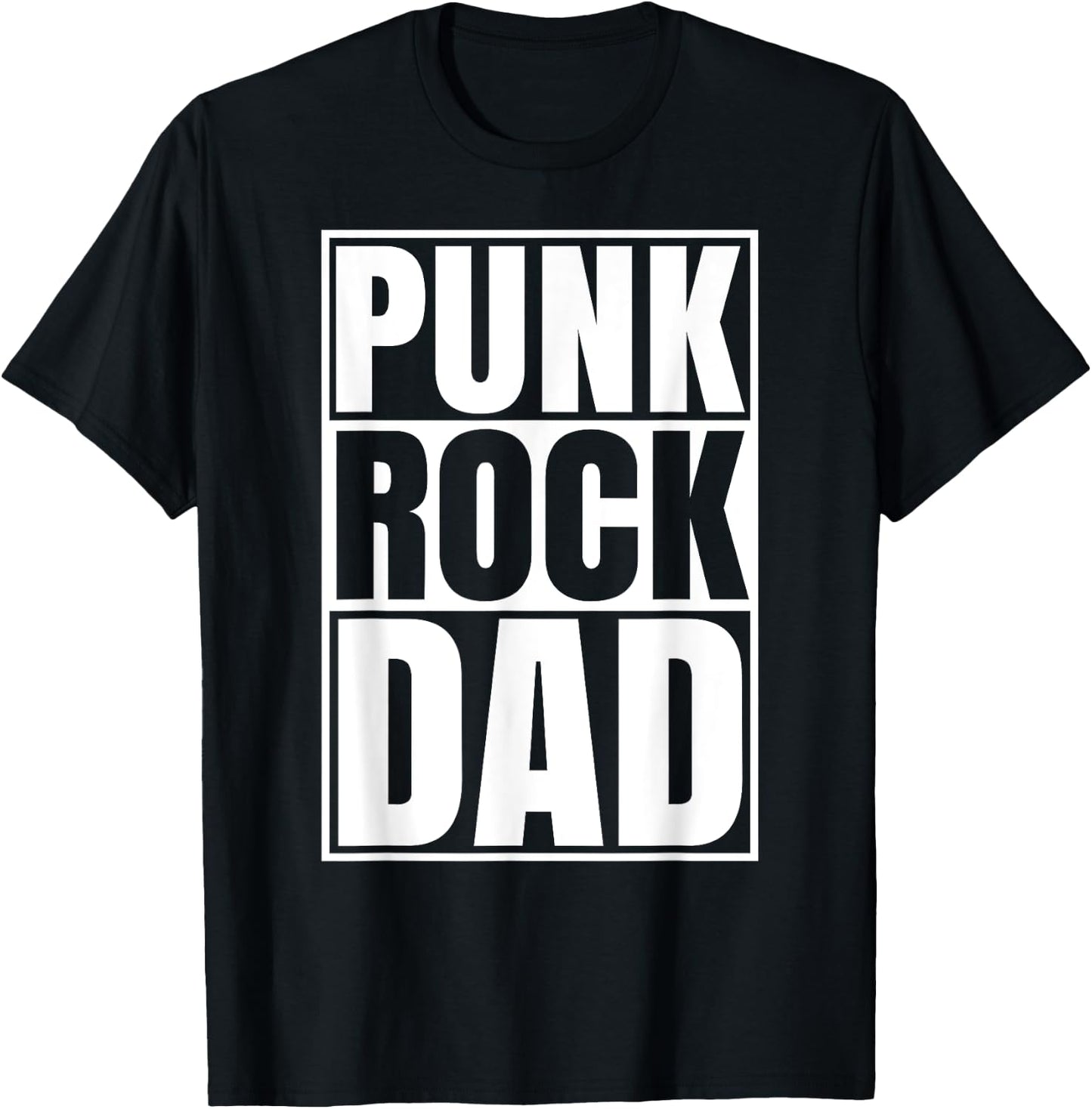 Punk Rock Dad Tattoos Punker Rocker Ska Band Father Guitar T-Shirt - T-Shirt | Black