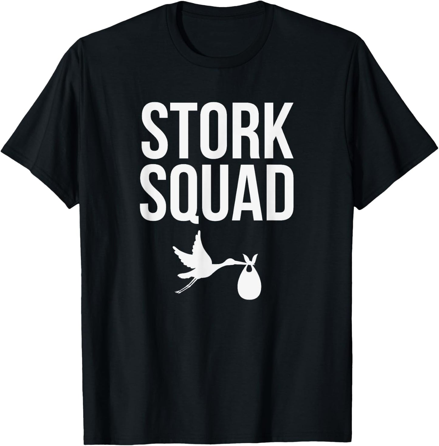 Stork Squad, Matching Labor and Delivery Team T-Shirt - T-Shirt | Black