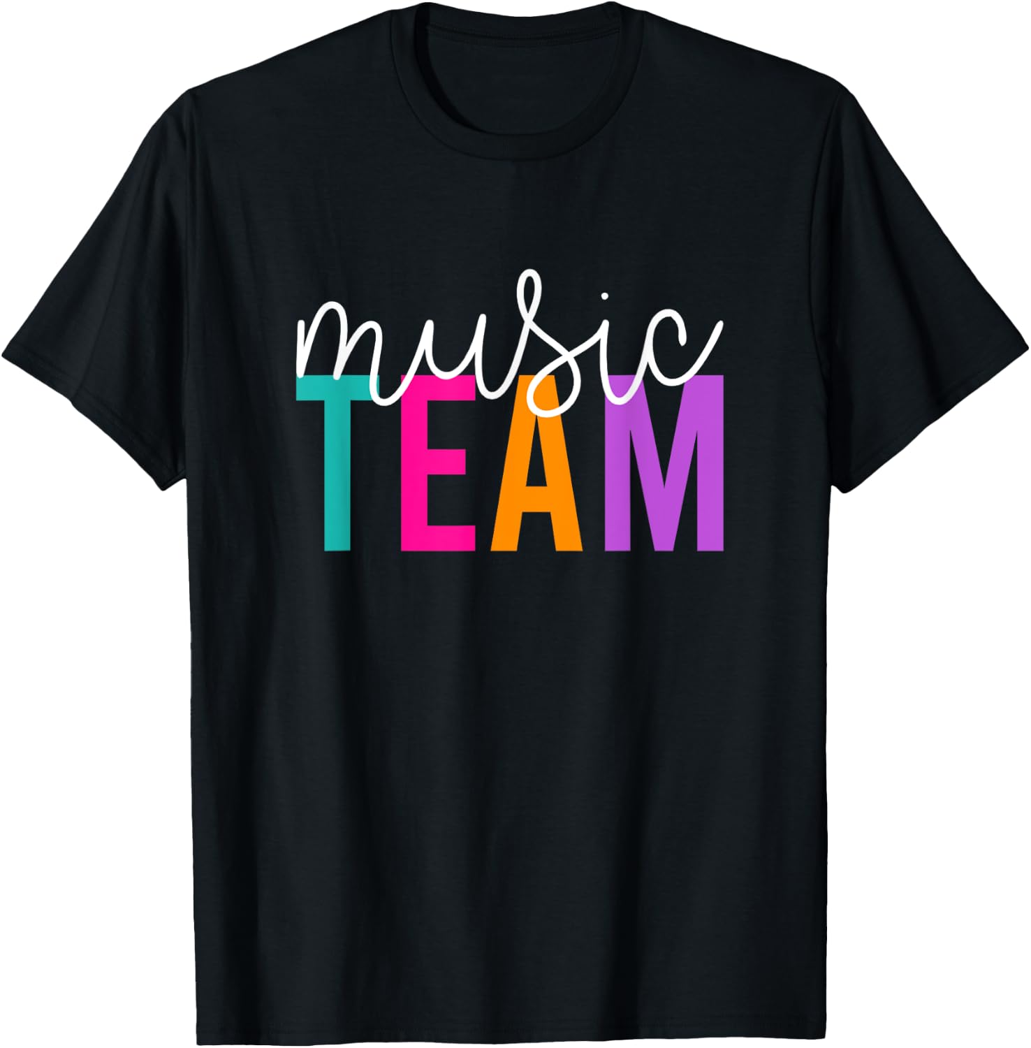 Music Team Choir Band Gift School Teacher Group Women Girls Kids T-Shirt - T-Shirt | Black