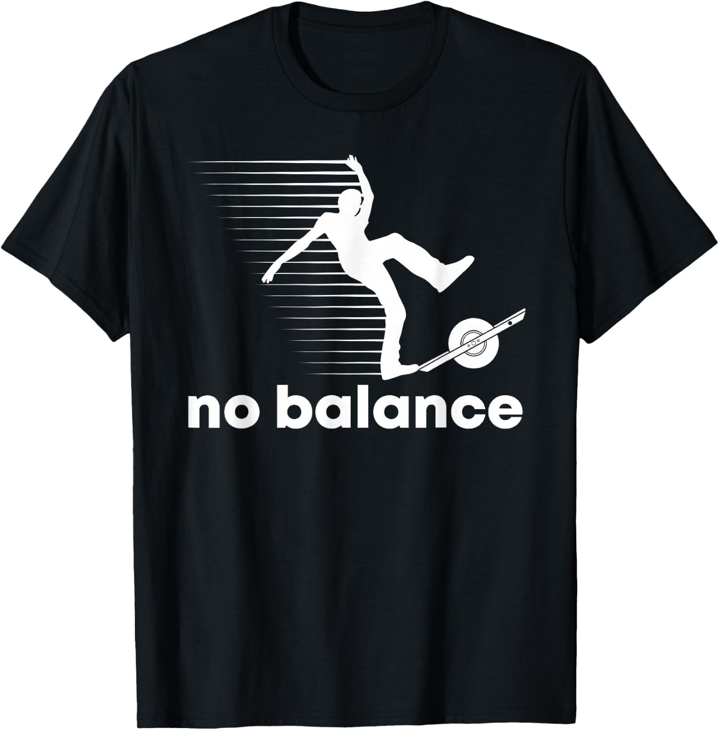 No Onewheel Balance One Wheel T-Shirt - T-Shirt | Black