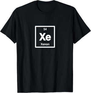 Xenon - Xe - Periodic Table of Elements - Science Gifts T-Shirt - T-Shirt | Black