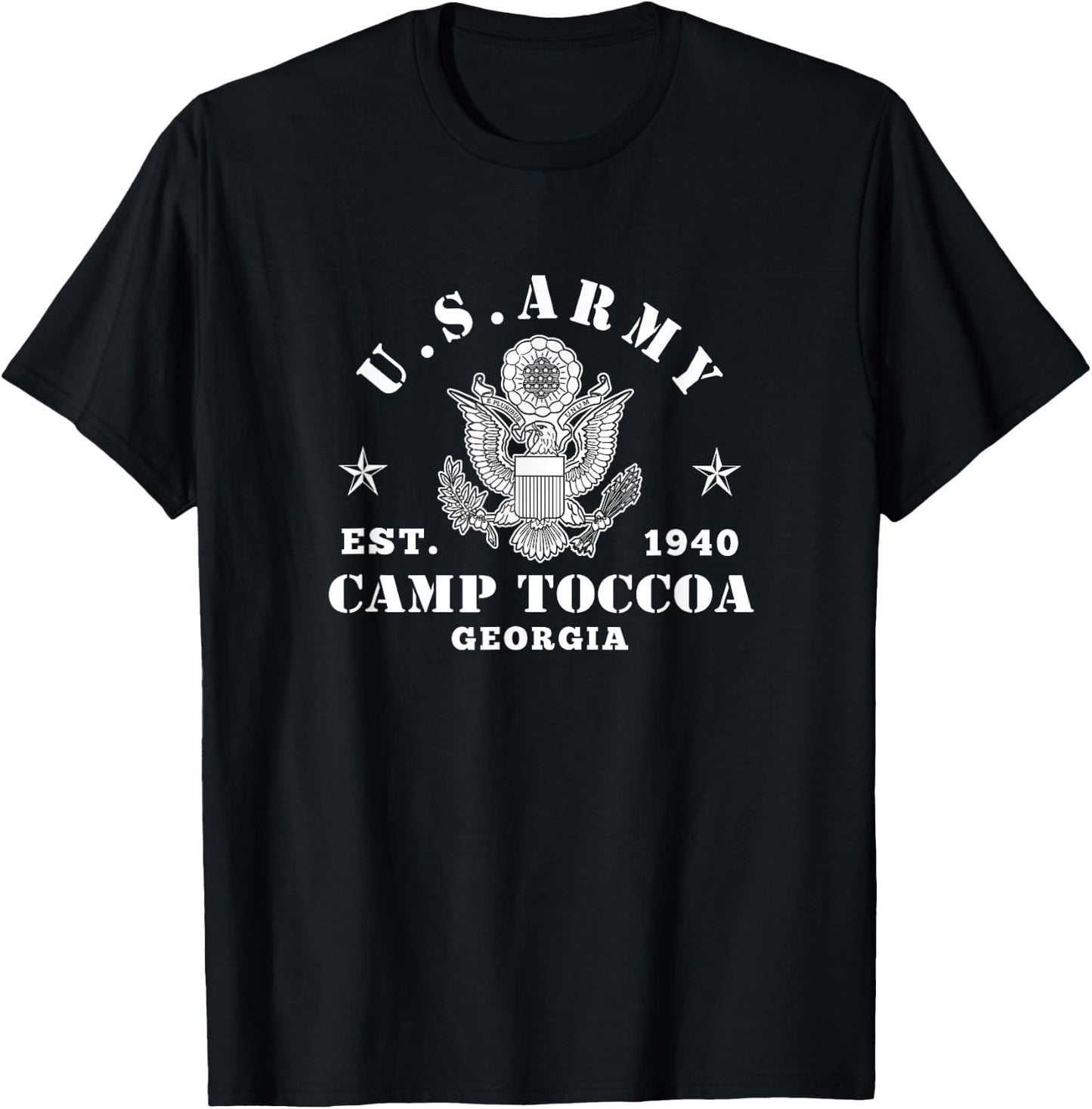 Camp Toccoa At Currahee Us Paratrooper - Camp Toccoa Veteran T-Shirt - T-Shirt | Black
