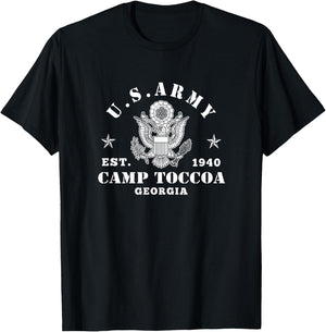 Camp Toccoa At Currahee Us Paratrooper - Camp Toccoa Veteran T-Shirt - T-Shirt | Black