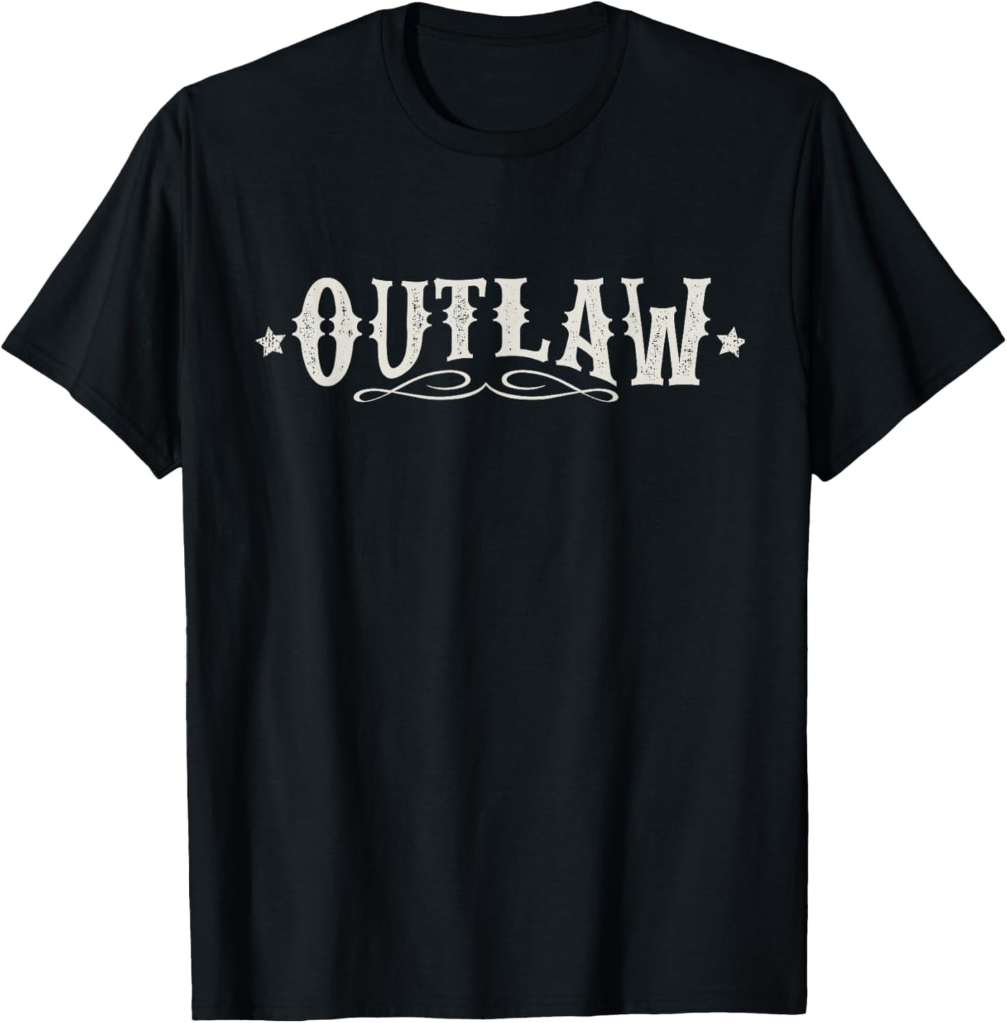 Western, Rodeo, Outlaw , Attitude T-Shirt - T-Shirt | Black