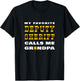 My Favorite Deputy Sheriff Calls Me Grandpa Proud Granddad T-Shirt - T-Shirt | Black