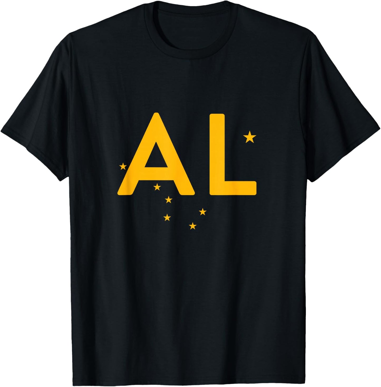 AL - Alaska Three Part Combo Design - Alaskan Flag Part 1 T-Shirt - T-Shirt | Black