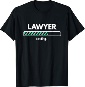 Lawyer Loading Studying Law School T-Shirt - T-Shirt | Black