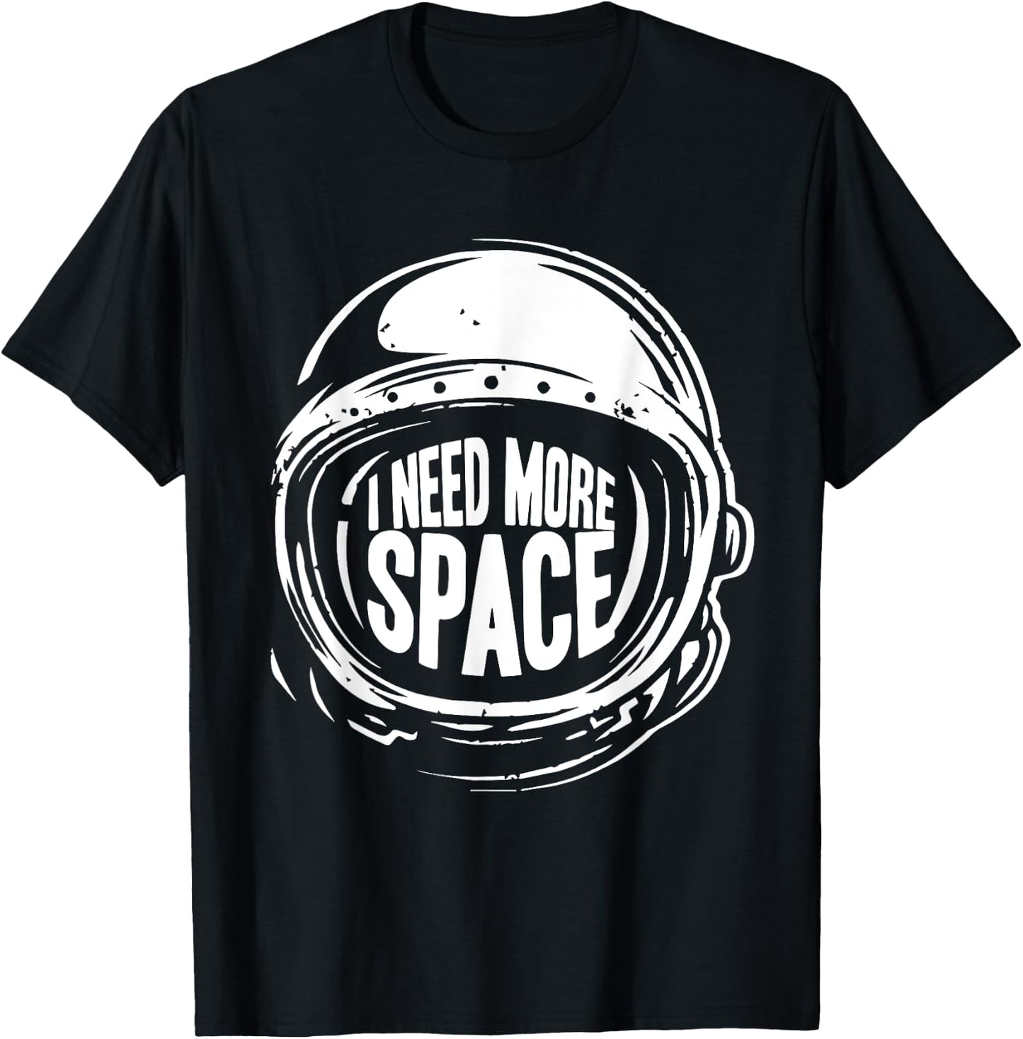 I Need More Space Cool Astronaut Space Helmet Costume T-Shirt - T-Shirt | Black