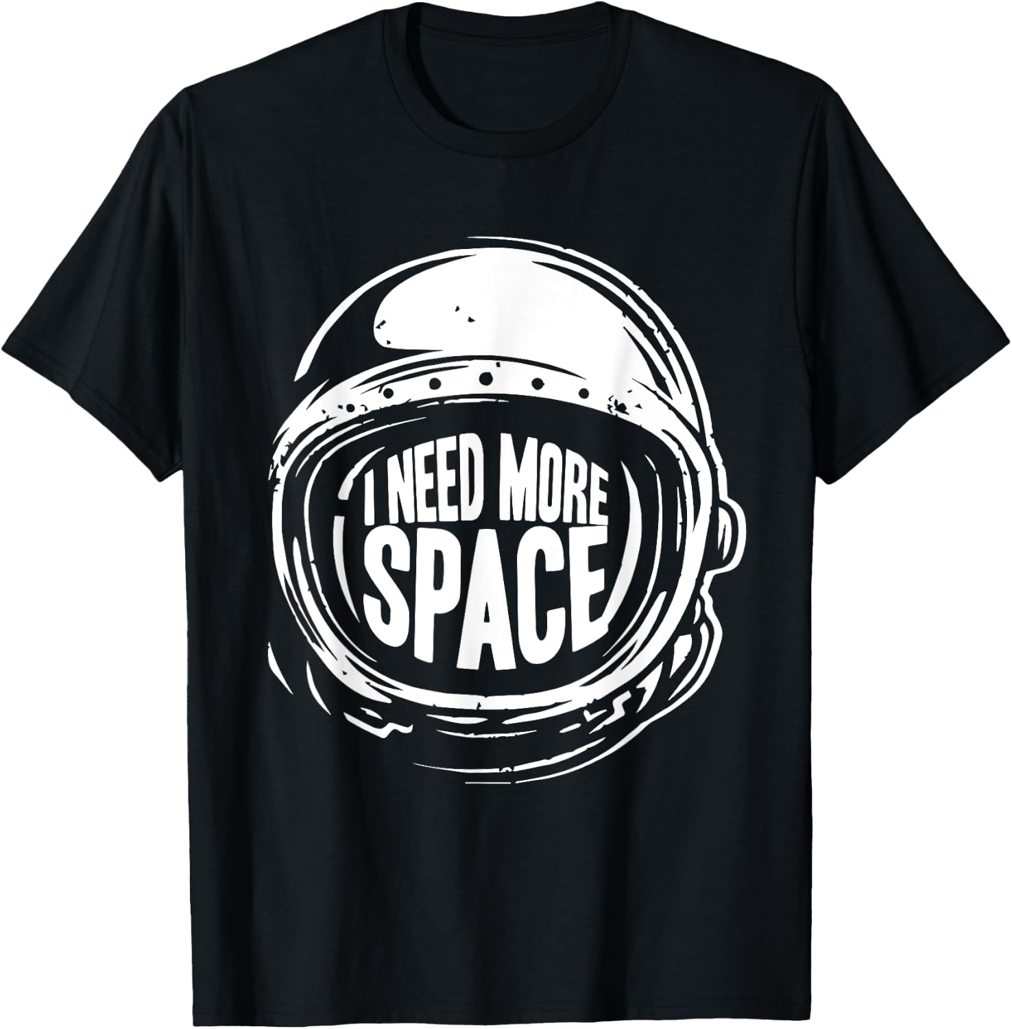 I Need More Space Cool Astronaut Space Helmet Costume T-Shirt - T-Shirt | Black