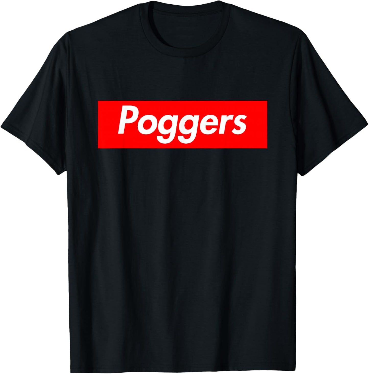 Poggers Frog Meme T-Shirt - T-Shirt | Black