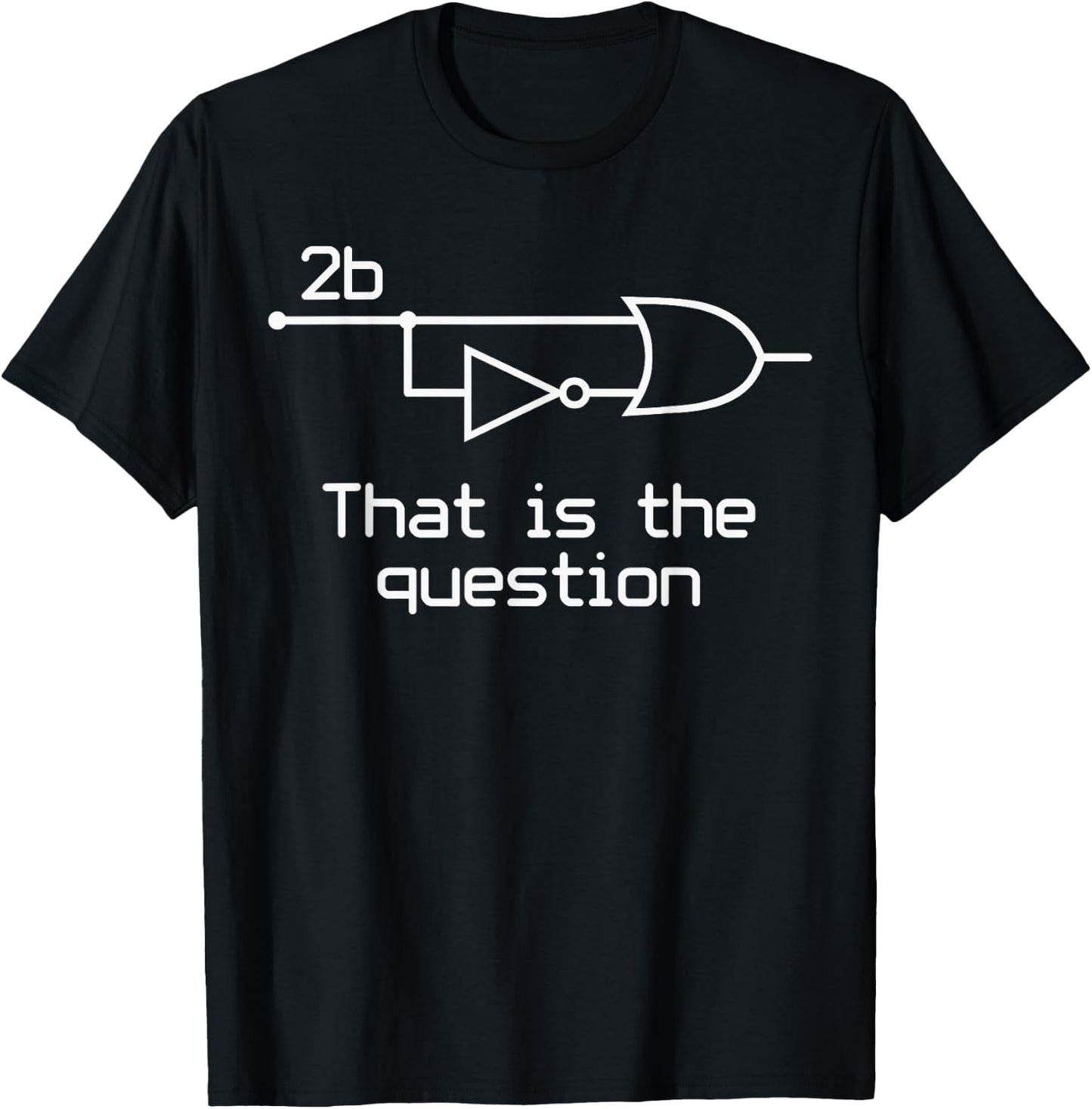 14th Floor Apparel Vintage To Be Or Not To Be Electrical Engineer Circuit Gift Dark Black Adult T-Shirt - T-Shirt | Black