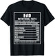 EdD Doctor of Education Nutrition Doctorate Graduation T-Shirt - T-Shirt | Black