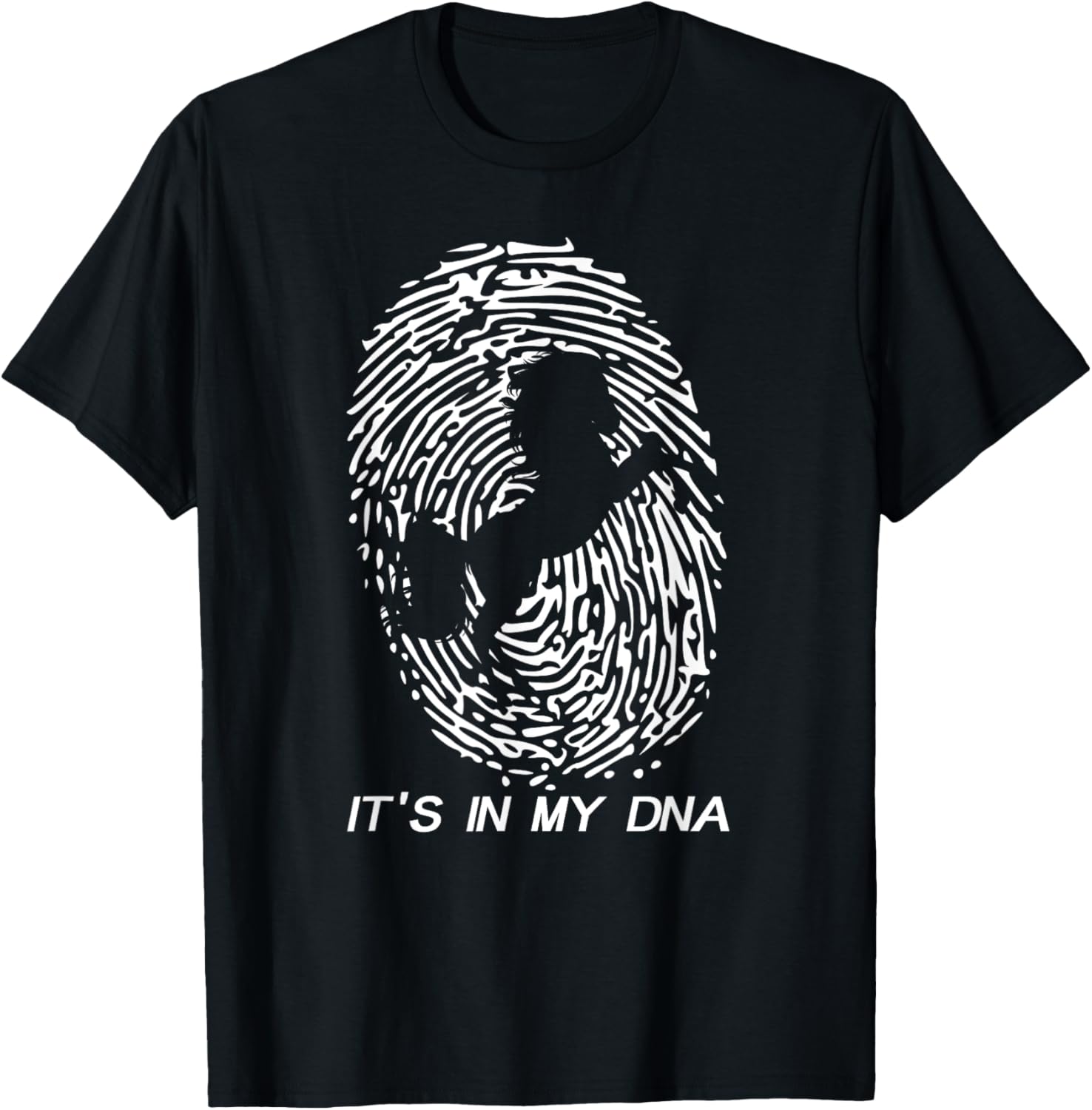 Horse - It's in My DNA Shirt Gift Ride Riding T-Shirt - T-Shirt | Black