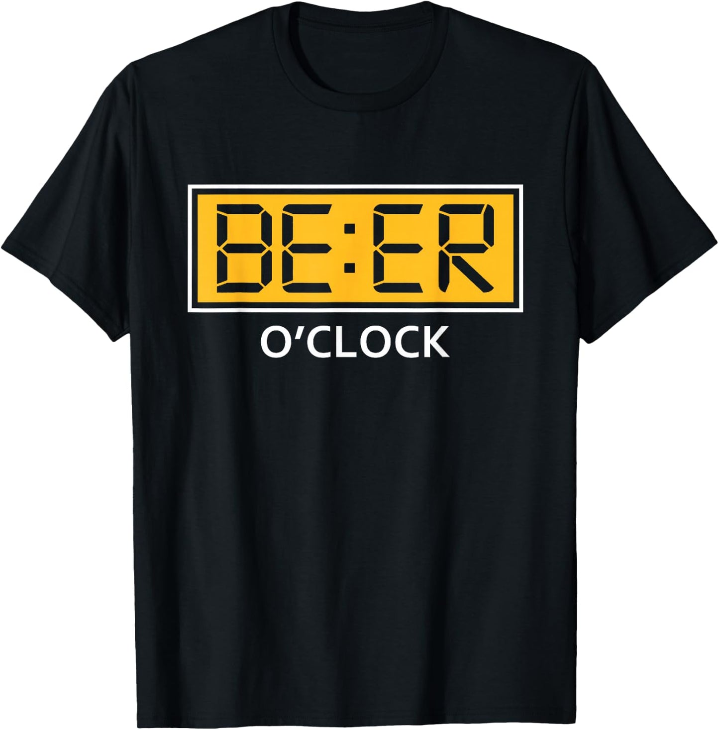 Beer o clock Funny Beerfest Beer Drinking T-Shirt - T-Shirt | Black