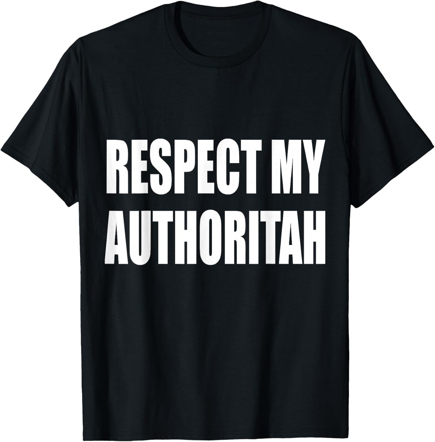 RESPECT MY AUTHORITAH Groomparty Stagparty Groom cartoon men T-Shirt - T-Shirt | Black