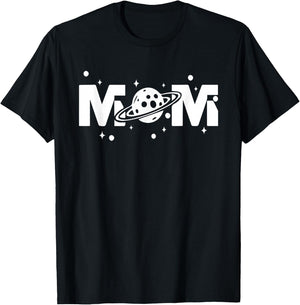 Mom Space Astronaut Mom Mama Momlife Mother's Day Present T-Shirt - T-Shirt | Black