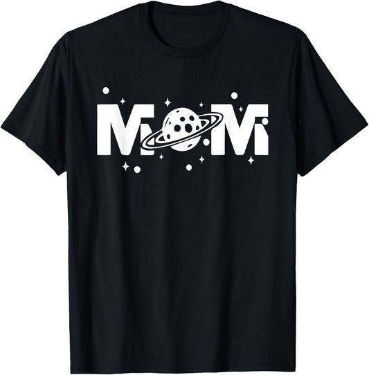 Mom Space Astronaut Mom Mama Momlife Mother's Day Present T-Shirt - T-Shirt | Black