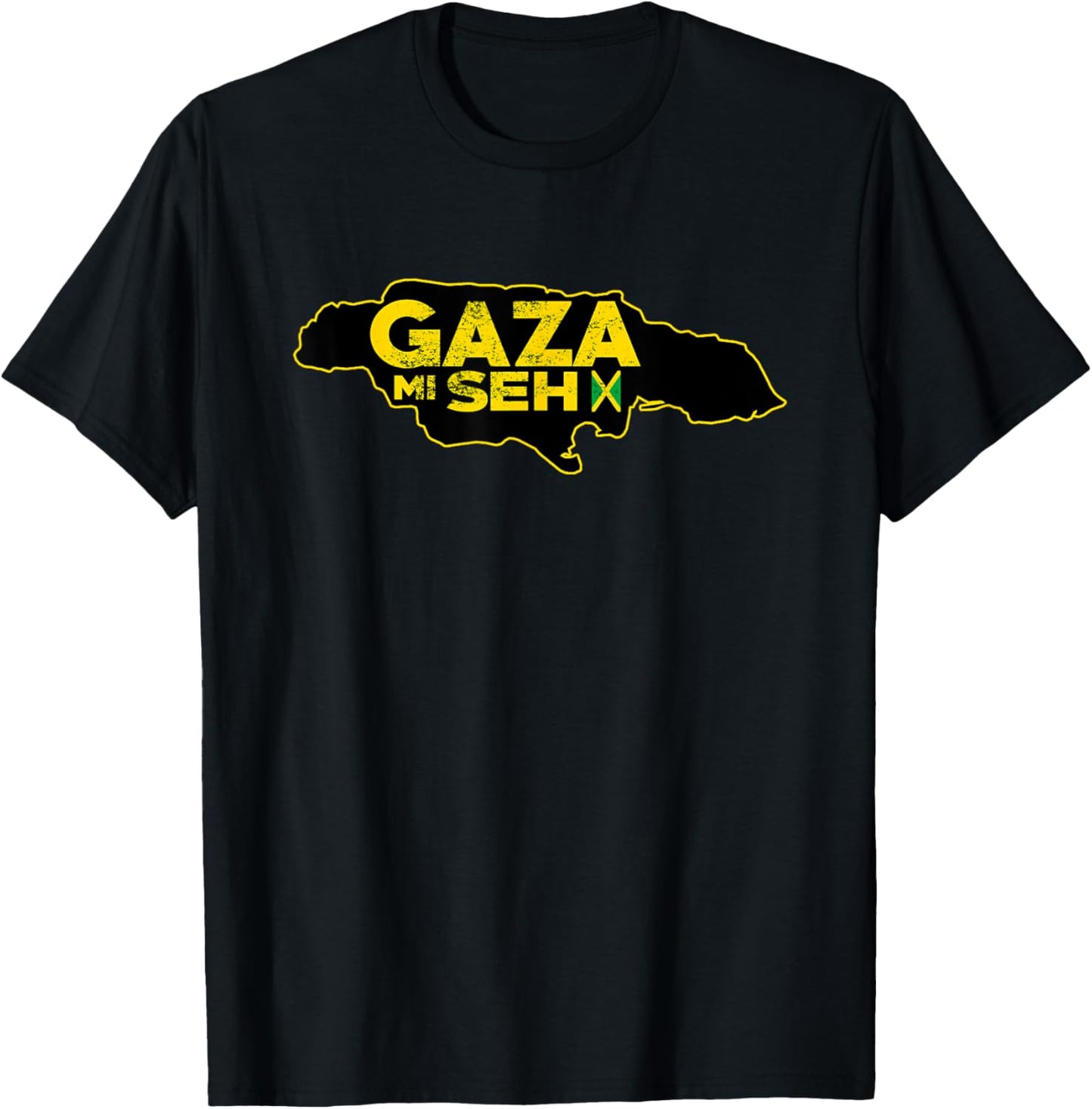 GAZA MI SEH Dancehall Reggae Music Kingston Jamaica Sound T-Shirt - T-Shirt | Black