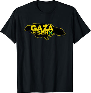 GAZA MI SEH Dancehall Reggae Music Kingston Jamaica Sound T-Shirt - T-Shirt | Black