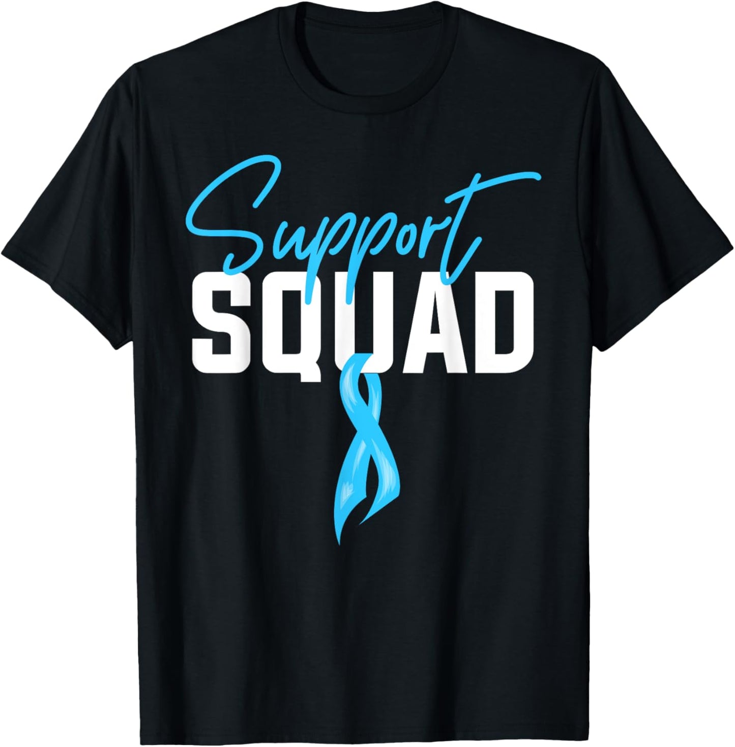 Prostate Cancer Support Squad T-Shirt - T-Shirt | Black