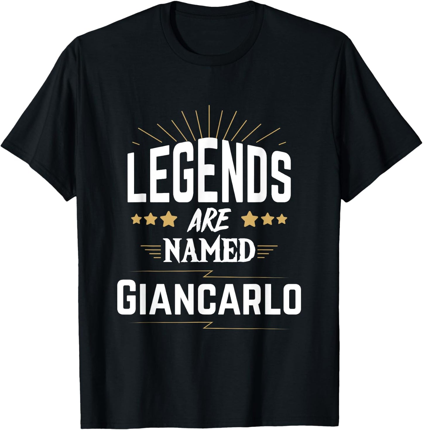 Legends Are Named Giancarlo T-Shirt - T-Shirt | Black