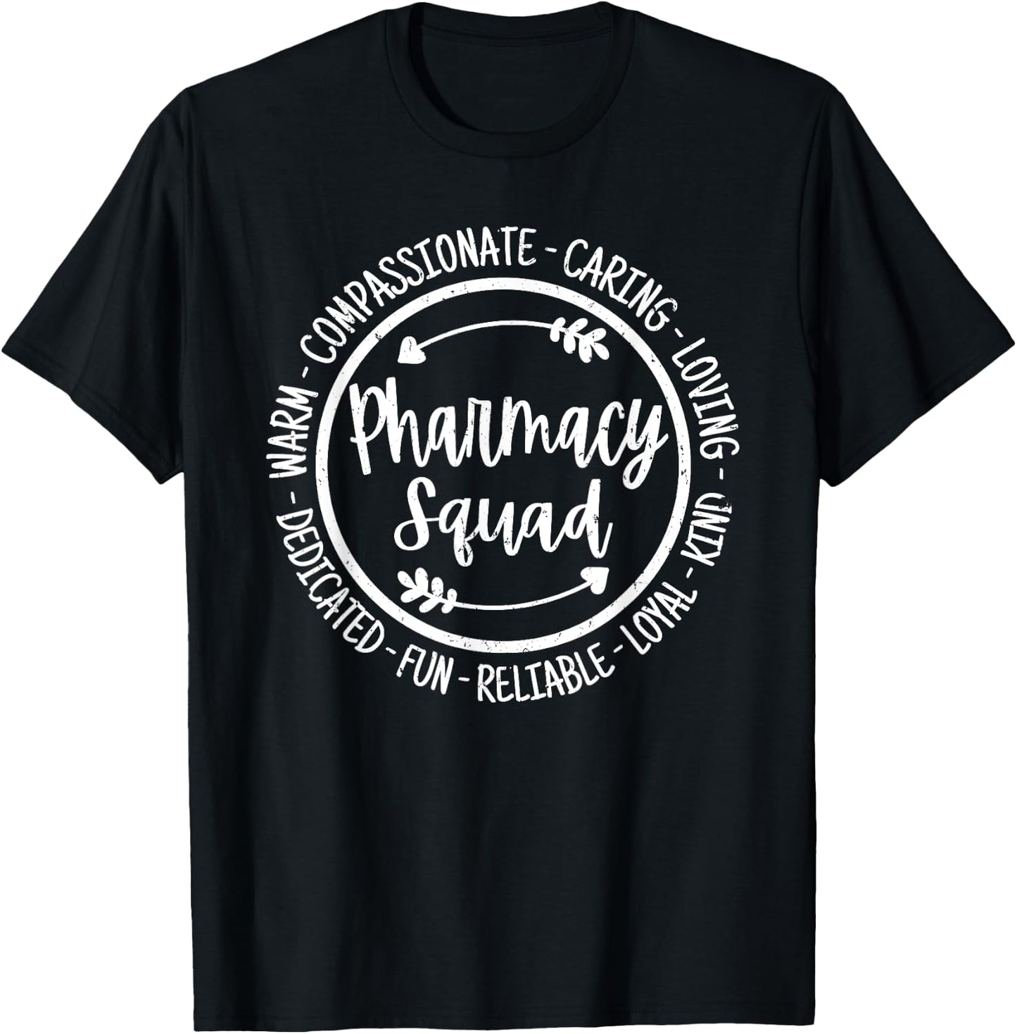 Pharmacy Squad Life Pharmacist Rx Tech Appreciation Vintage T-Shirt - T-Shirt | Black