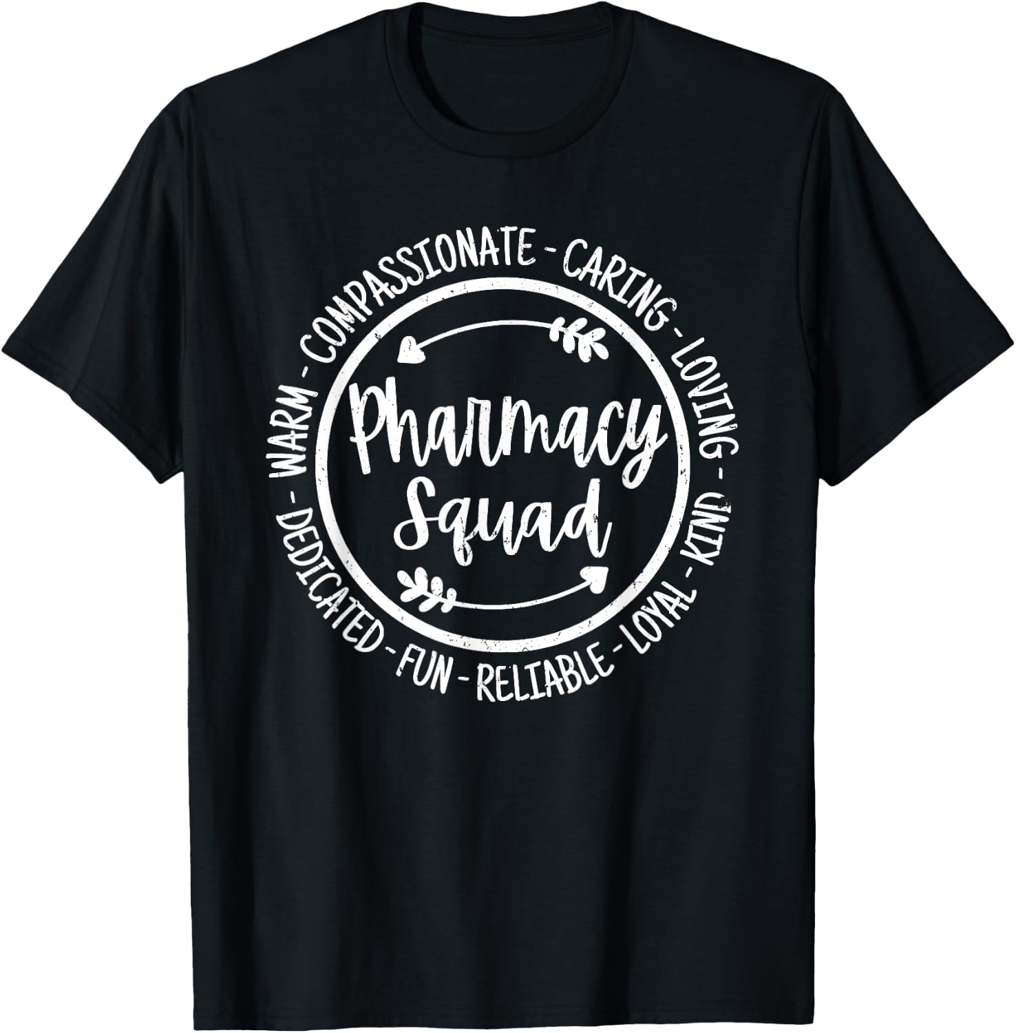 Pharmacy Squad Life Pharmacist Rx Tech Appreciation Vintage T-Shirt - T-Shirt | Black