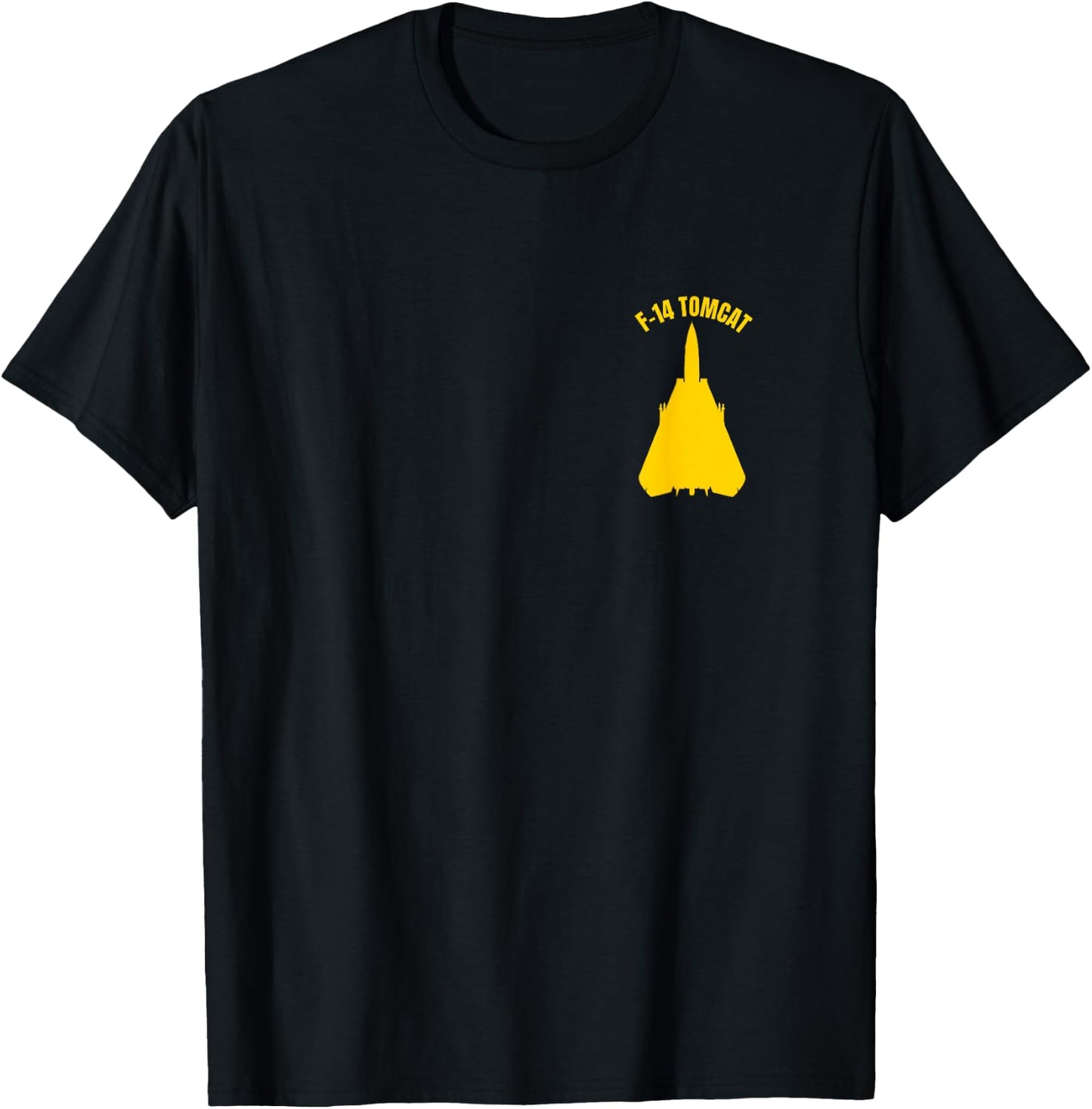 F-14 Tomcat Fighter Jet Military Aircraft Design T-Shirt - T-Shirt | Black