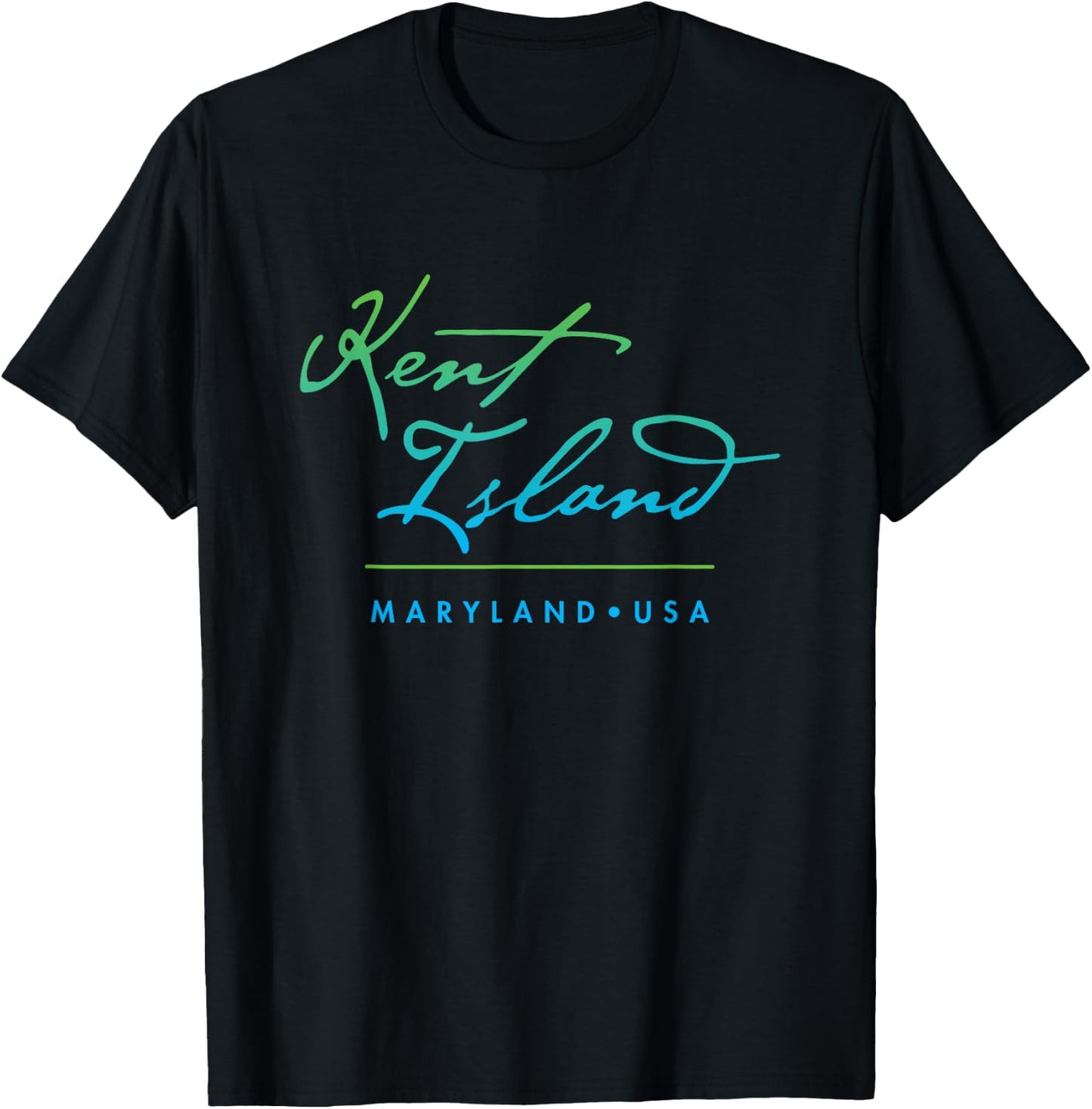 Kent Island Maryland T-Shirt - T-Shirt | Black