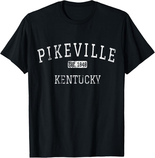 Pikeville Kentucky KY Vintage T-Shirt - T-Shirt | Black
