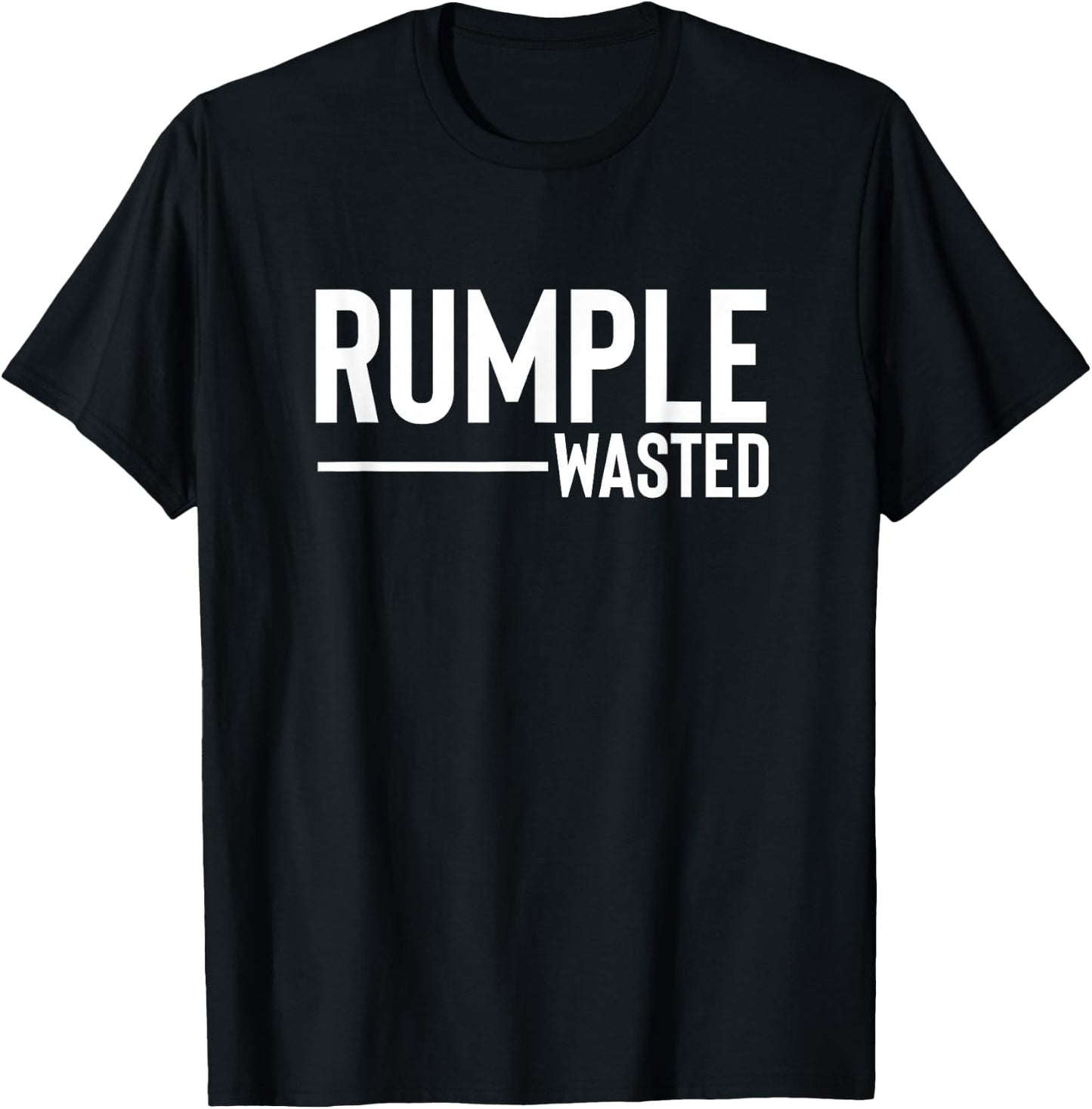 Rumple Wasted Funny Alcohol Bar Crawl Rumple Minze T-Shirt - T-Shirt | Black