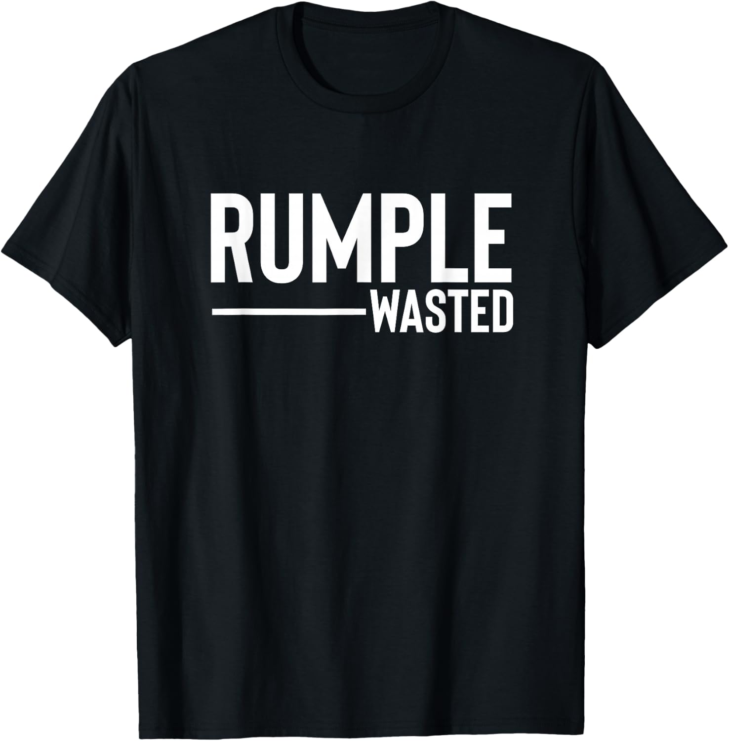 Rumple Wasted Funny Alcohol Bar Crawl Rumple Minze T-Shirt - T-Shirt | Black