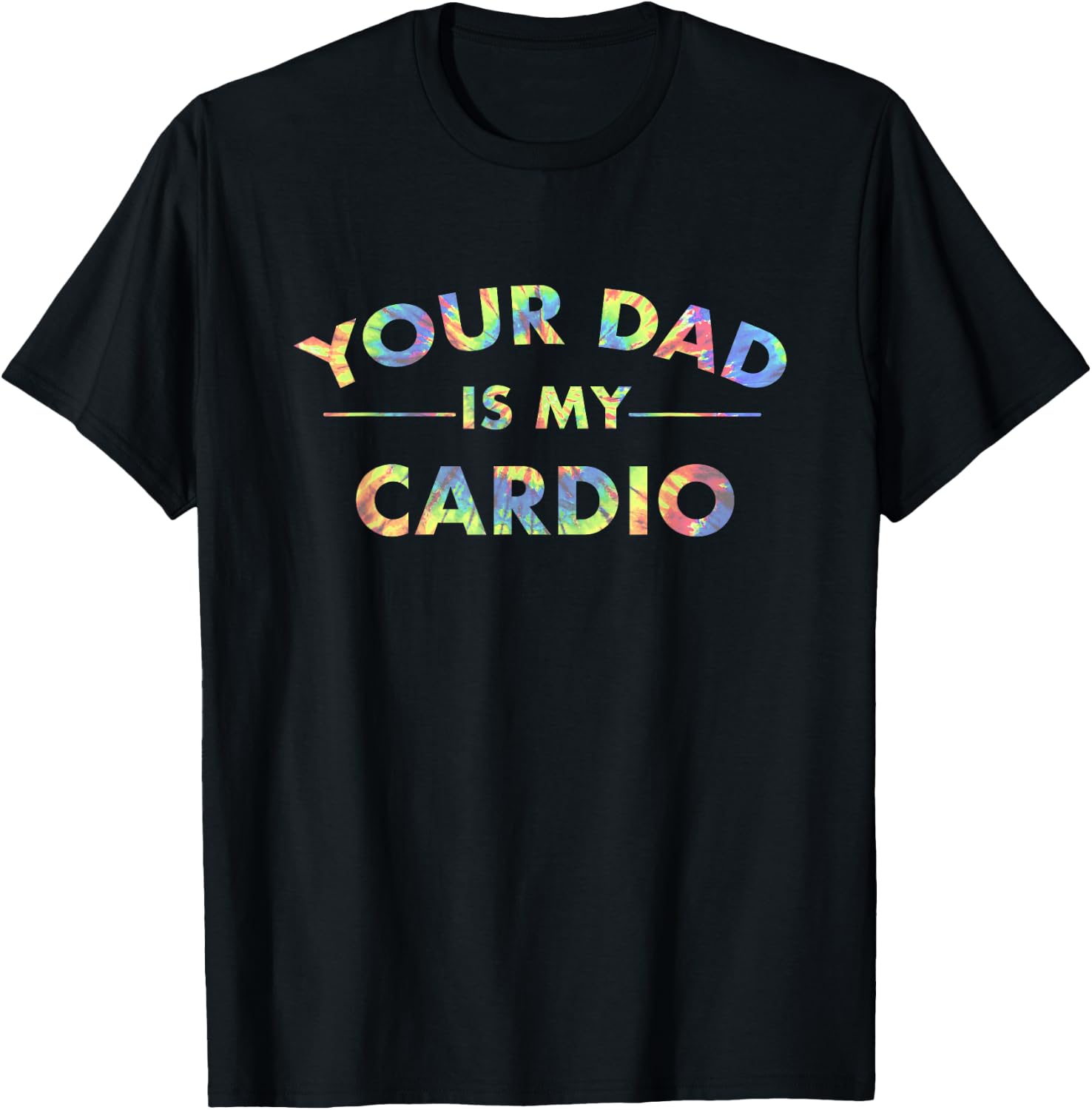 Your Dad Is My Cardio Funny DILF Workout Gym Women T-Shirt - T-Shirt | Black