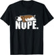 Nope Lazy Basset Hound Dog Sleeping Funny Dog Lovers Men Women Kids T-Shirt - T-Shirt | Black