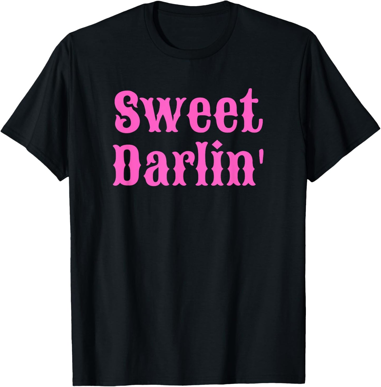 Sweet Darlin', Country Western Theme Cowgirl T-Shirt - T-Shirt | Black