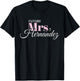 Cute Engagement Mrs Hernandez Bachelorette T-Shirt - T-Shirt | Black