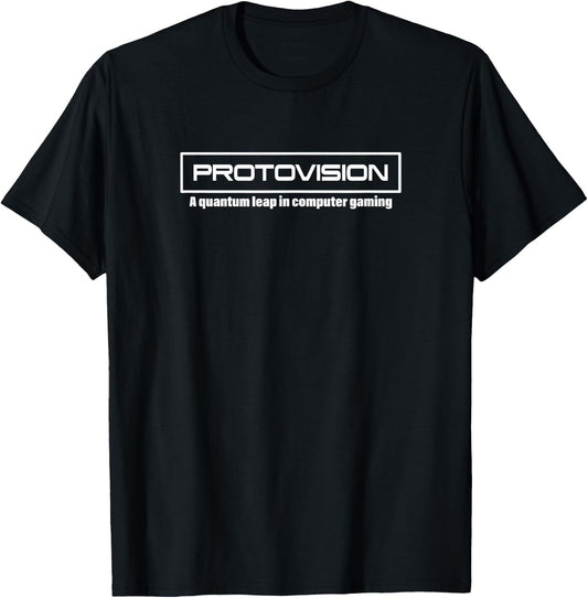 Protovision Computer Gaming | Classic 80's Movie T-Shirt - T-Shirt | Black