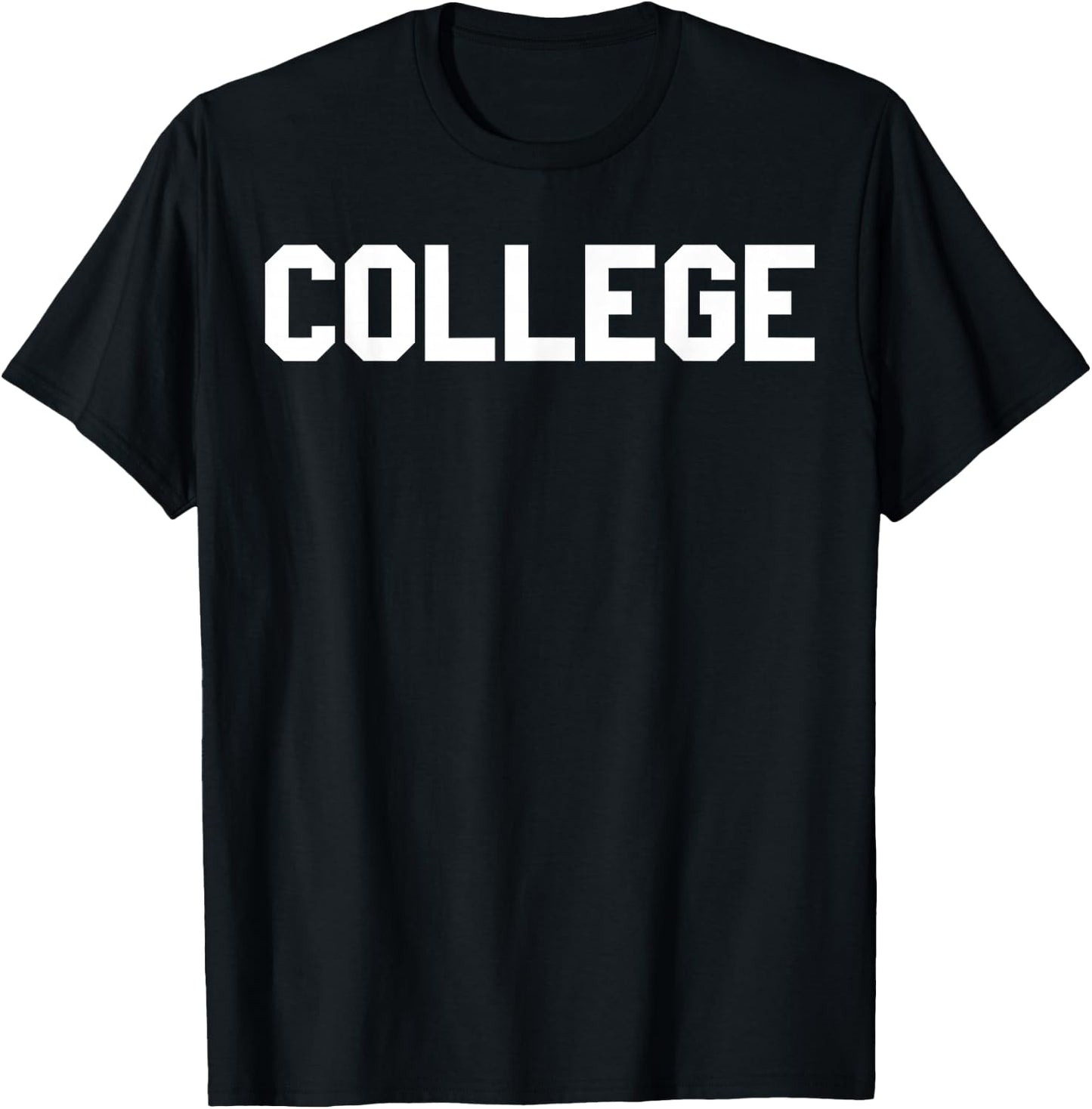 Animal House College Large Typography Graphic T-Shirt - T-Shirt | Black