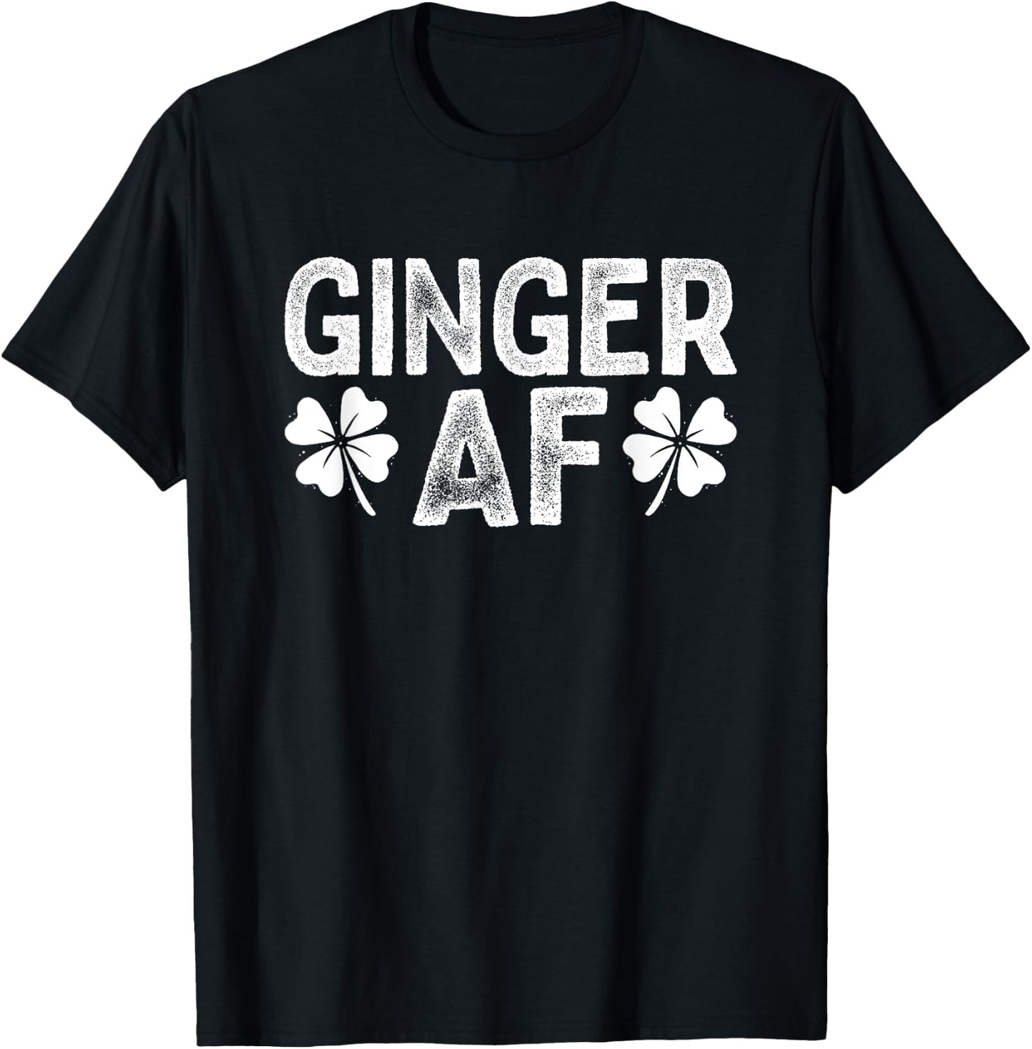 Funny Redhead Irish Ginger AF St Patricks Day Drinking Women T-Shirt - T-Shirt | Black