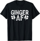 Funny Redhead Irish Ginger AF St Patricks Day Drinking Women T-Shirt - T-Shirt | Black
