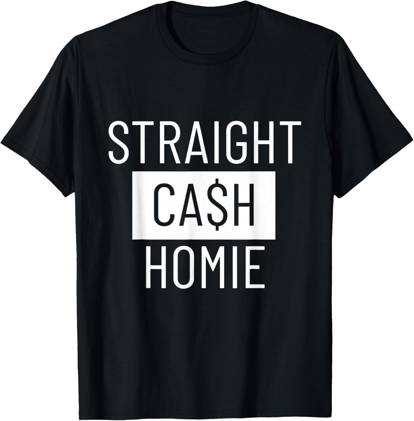 Straight Cash Homie Football Shirt T-Shirt - T-Shirt | Black