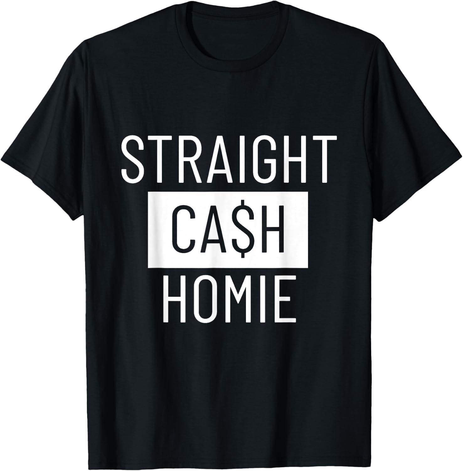 Straight Cash Homie Football Shirt T-Shirt - T-Shirt | Black